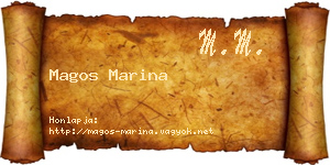 Magos Marina névjegykártya